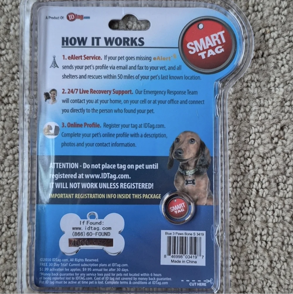 As Seen On TV Smart Tag Pet ID